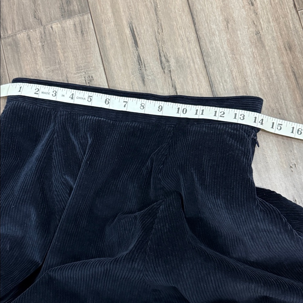 COS Navy A-Line Corduroy Midi Skirt - Picture 6 of 7